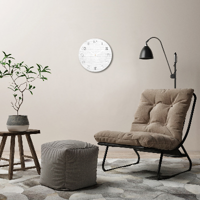 Round wall clock Brick wall