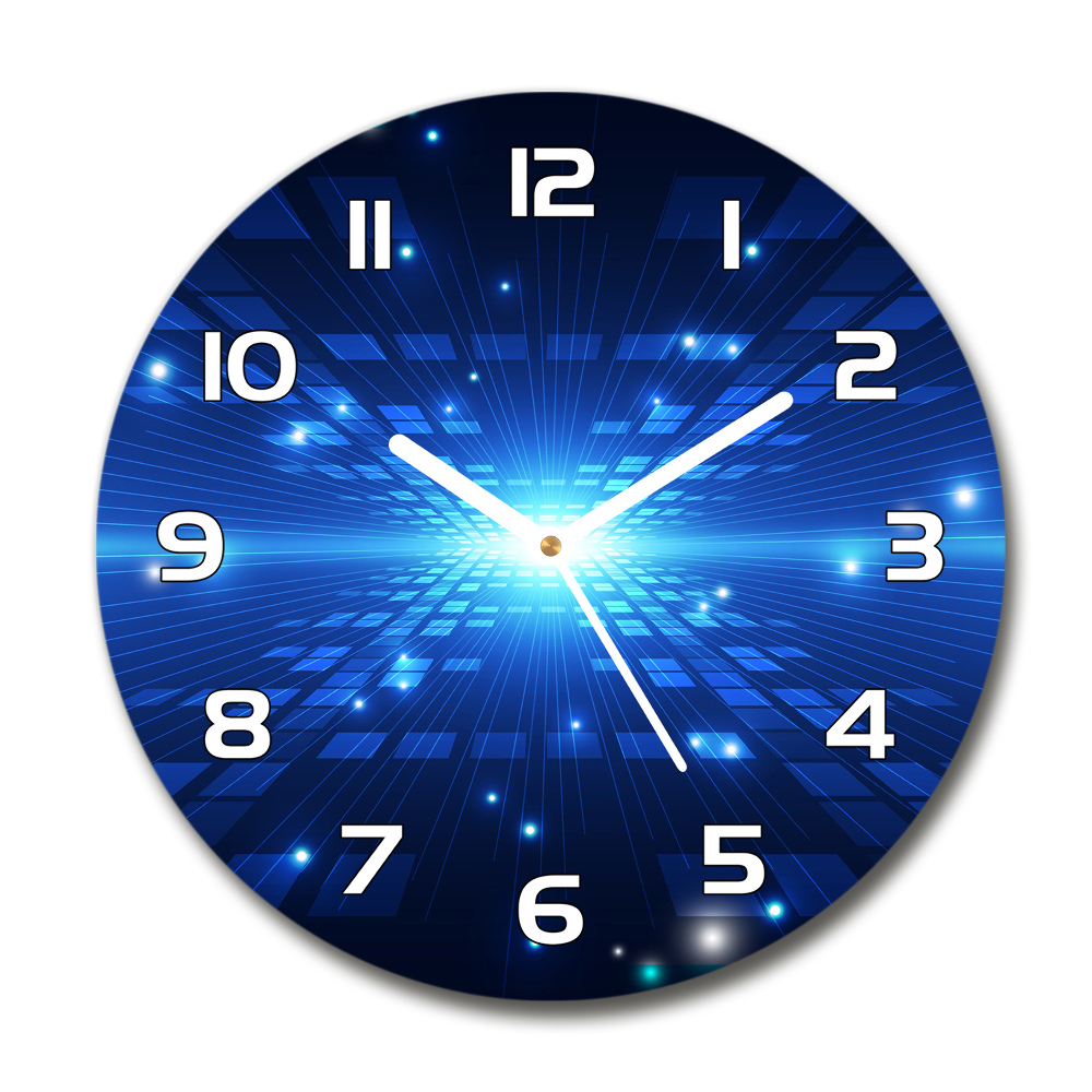 Round wall clock Three -dimensional background