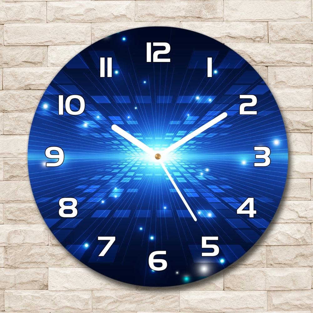 Round wall clock Three -dimensional background