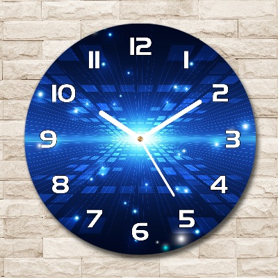 Round wall clock Three -dimensional background