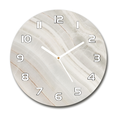 Round wall clock Marble texture