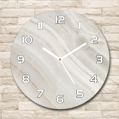 Round wall clock Marble texture