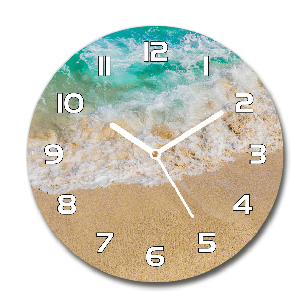 Round wall clock Beach and sea