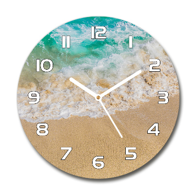 Round wall clock Beach and sea