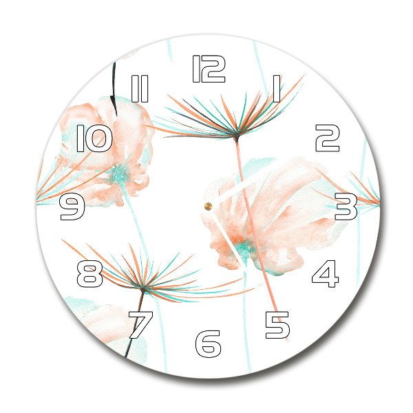 Round wall clock Dandelion