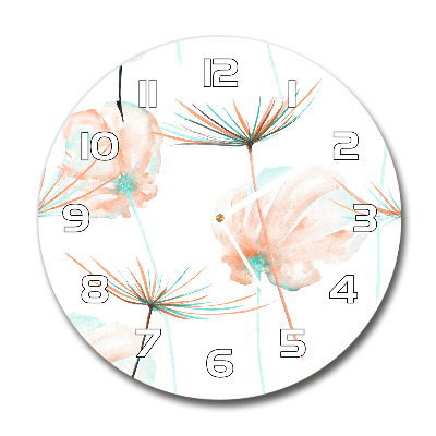 Round wall clock Dandelion