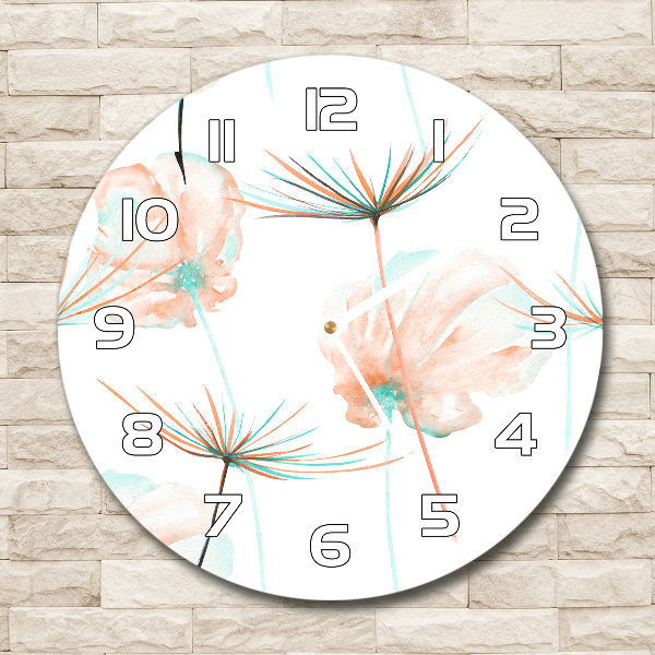 Round wall clock Dandelion