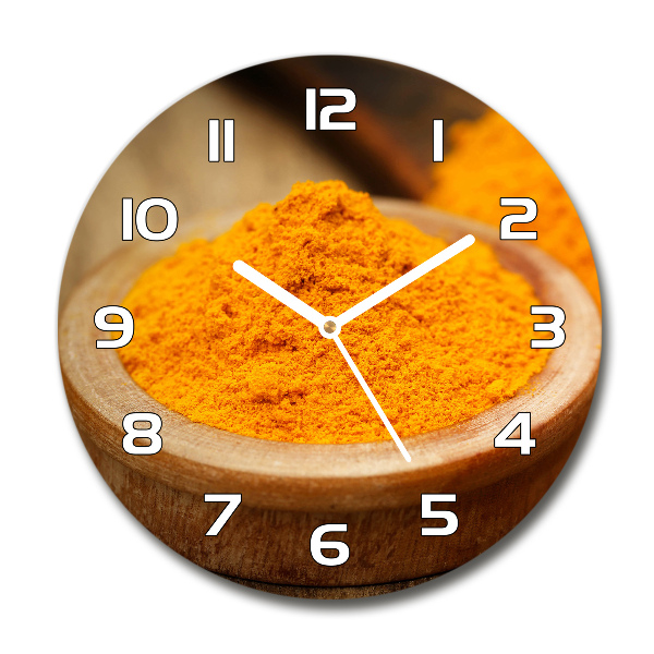 Round wall clock Turmeric seasoning