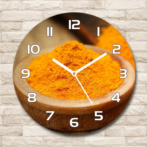 Round wall clock Turmeric seasoning