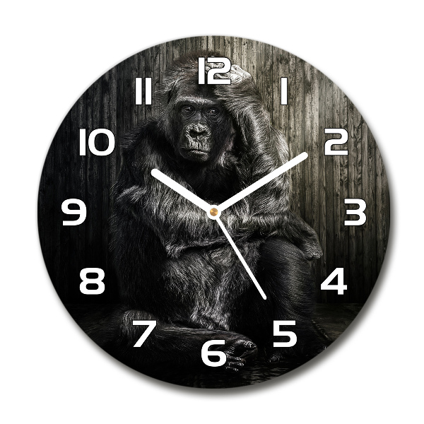 Round wall clock Gorilla