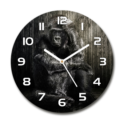 Round wall clock Gorilla