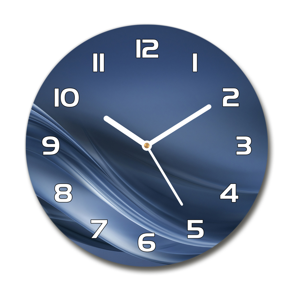 Round wall clock Gray wave