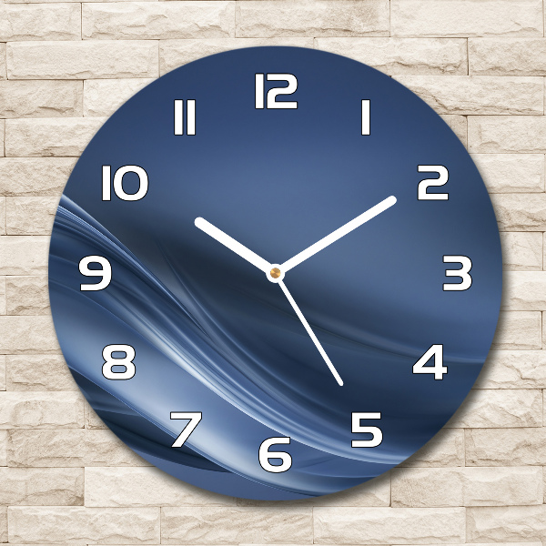 Round wall clock Gray wave