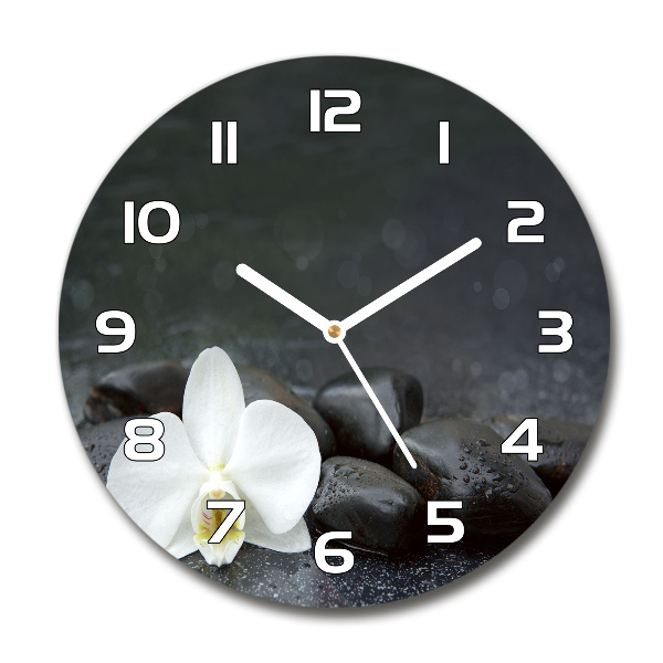 Round wall clock Orchid