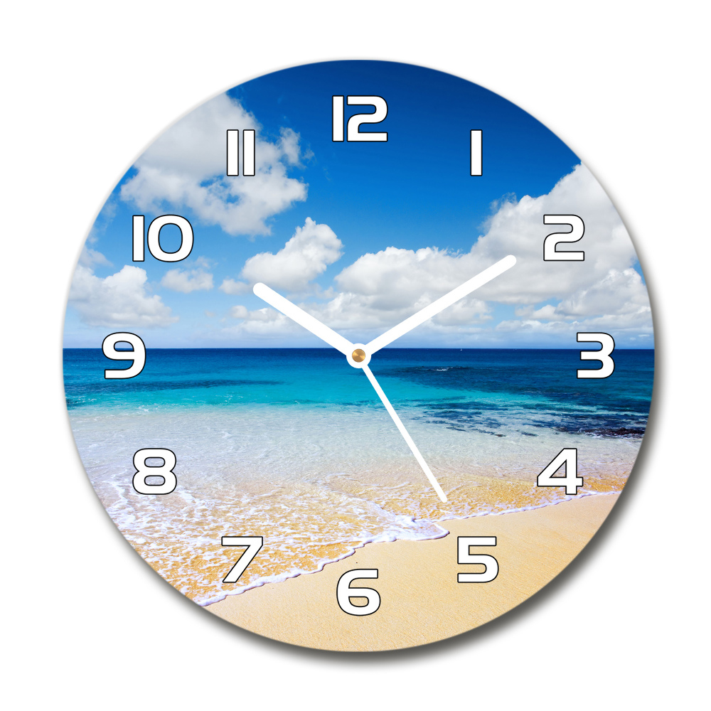 Round wall clock Calm sea