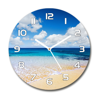 Round wall clock Calm sea