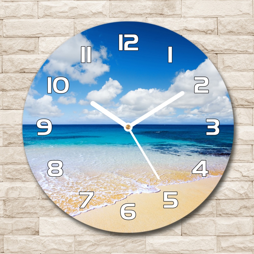 Round wall clock Calm sea