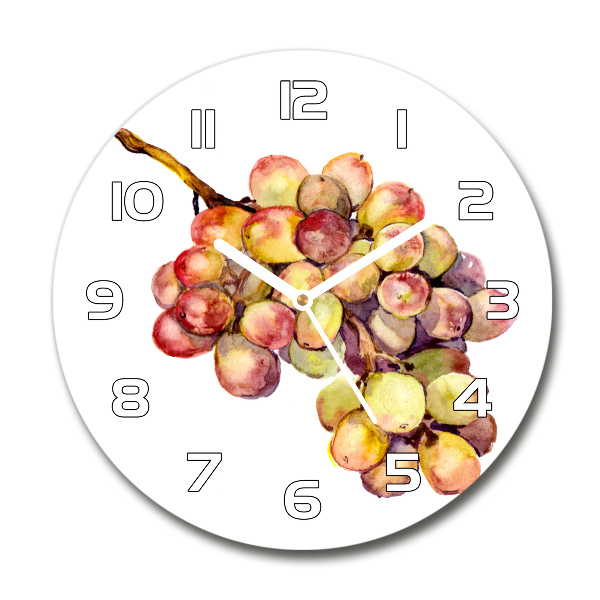 Round wall clock Bunch of grapes