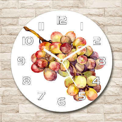 Round wall clock Bunch of grapes