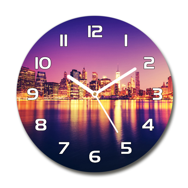 Round wall clock Manhattan New York