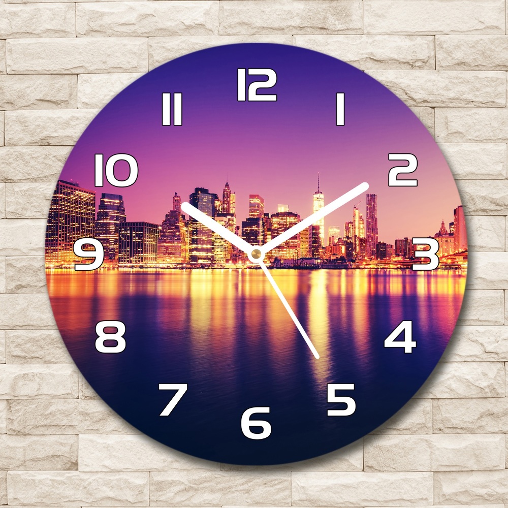 Round wall clock Manhattan New York