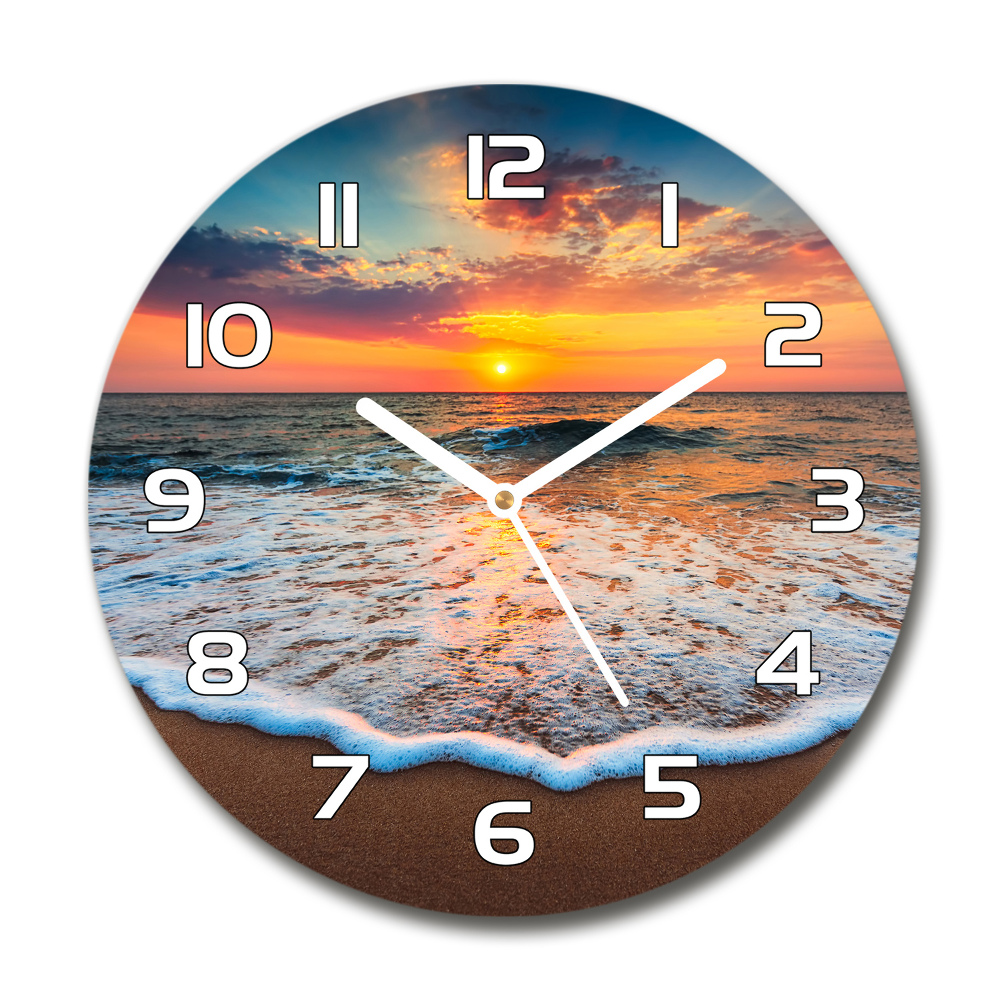 Round wall clock West by the sea