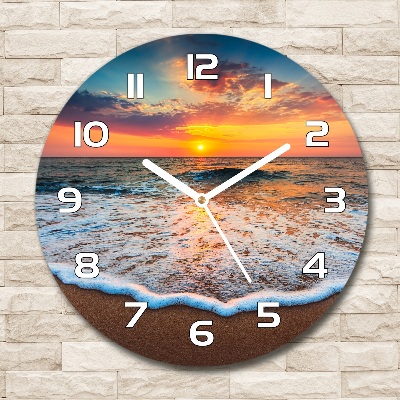 Round wall clock West by the sea