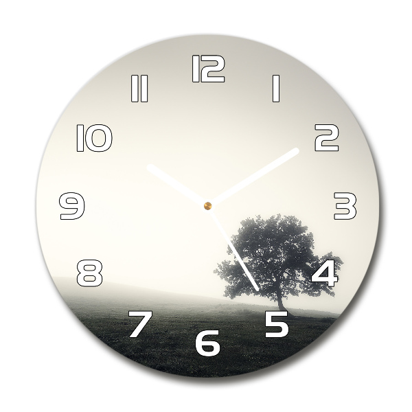 Round clock glass Lone Tree