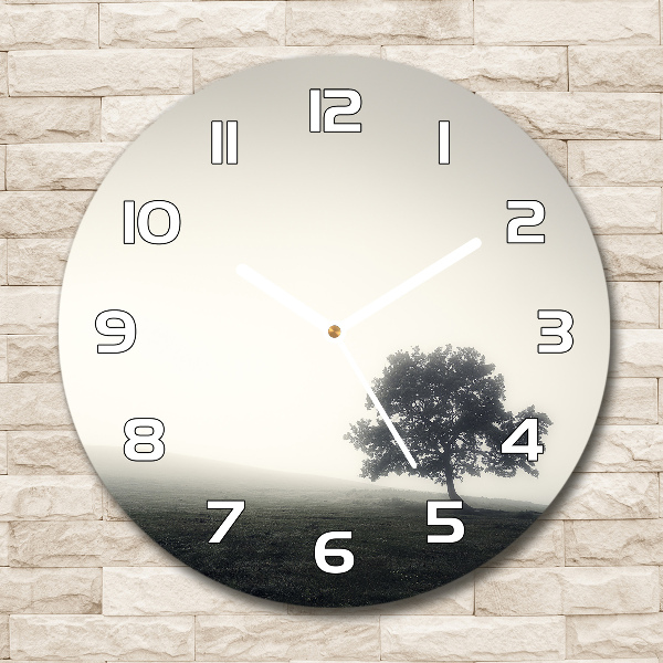 Round clock glass Lone Tree