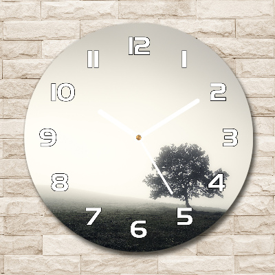 Round clock glass Lone Tree