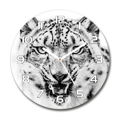 Round wall clock Snow panther