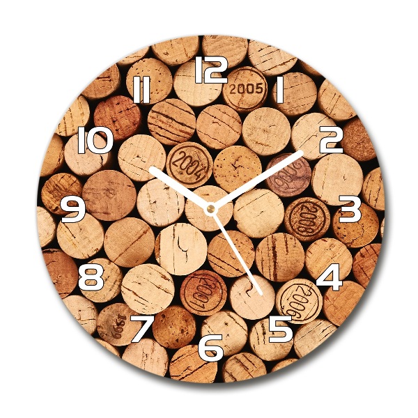 Round wall clock Wine traffic jams