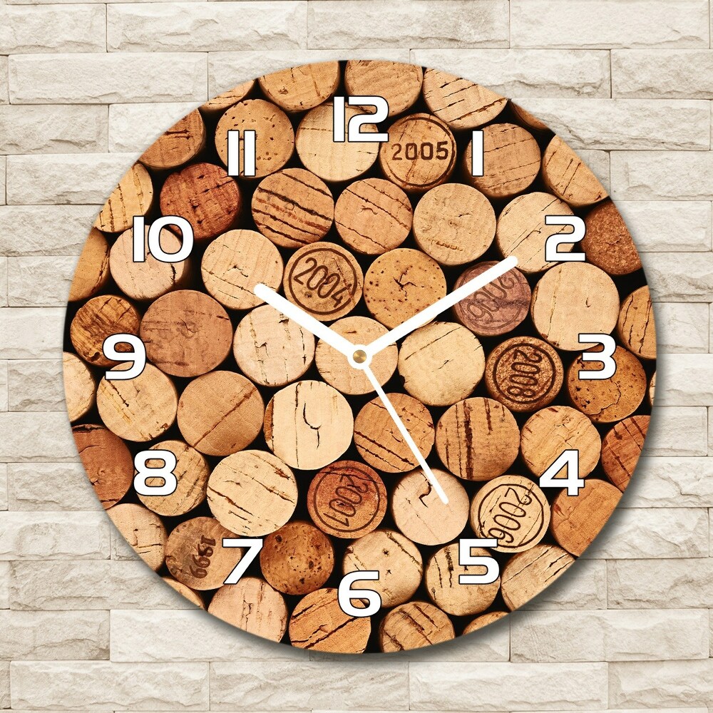 Round wall clock Wine traffic jams