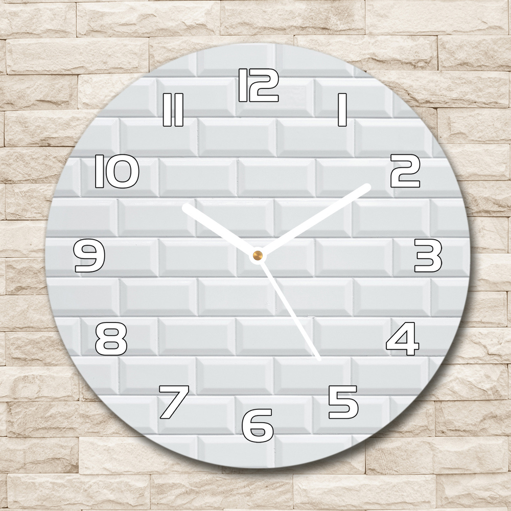 Round wall clock Ceramic wall