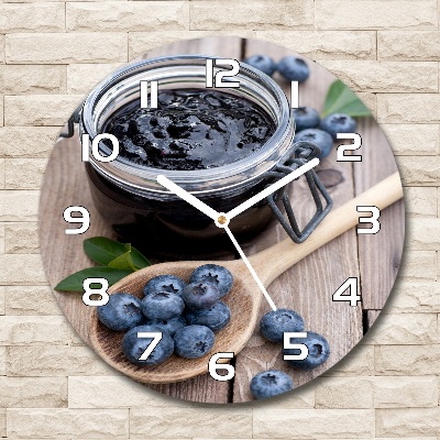 Round wall clock blueberry jam