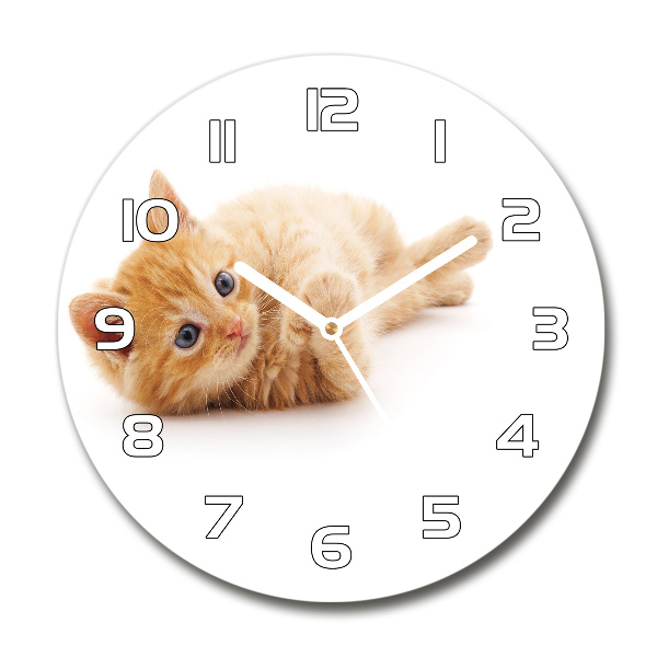 Round wall clock Red Cat