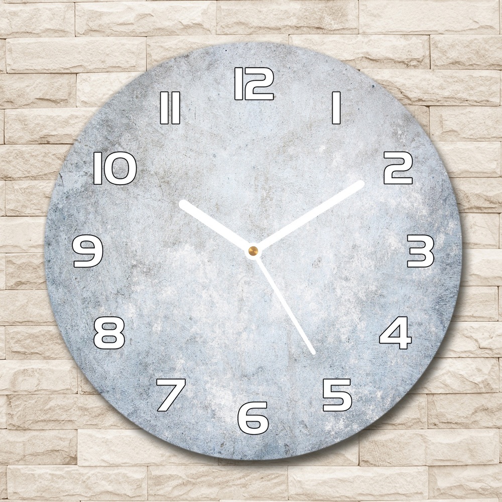 Round wall clock Concrete background