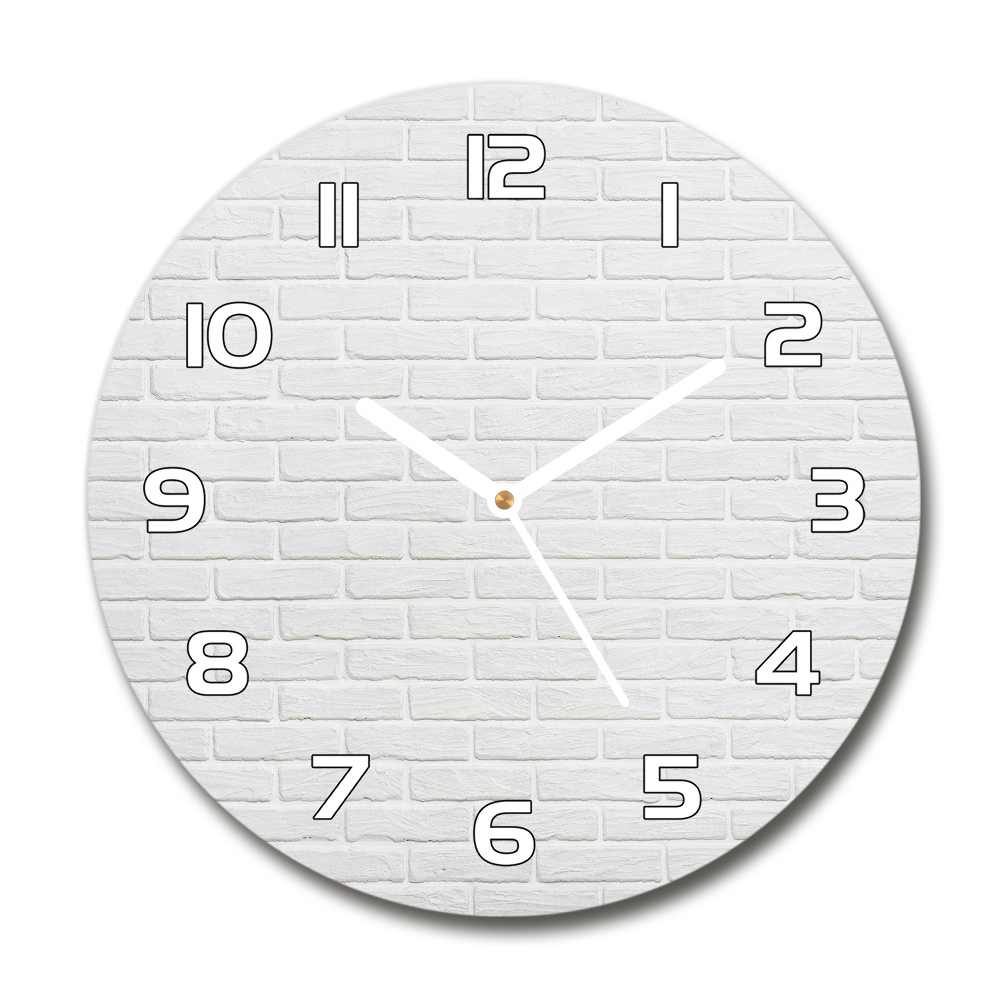 Round wall clock Brick wall