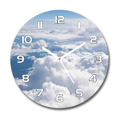 Round wall clock View from the plane