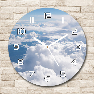 Round wall clock View from the plane