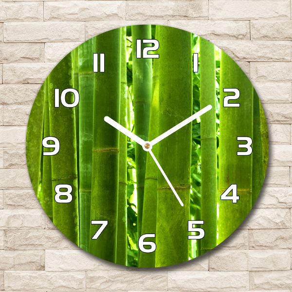 Round wall clock Bamboo