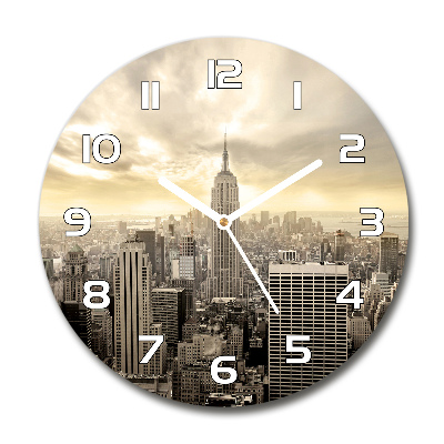 Round wall clock Manhattan New York