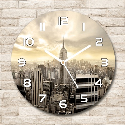 Round wall clock Manhattan New York