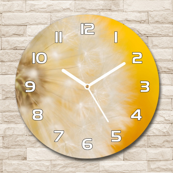 Round wall clock Dandelion