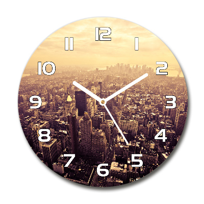 Round wall clock Manhattan New York