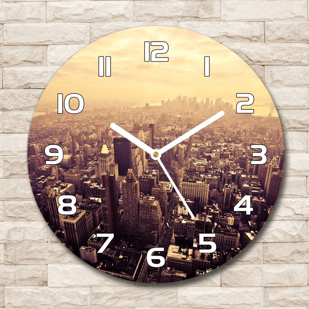 Round wall clock Manhattan New York