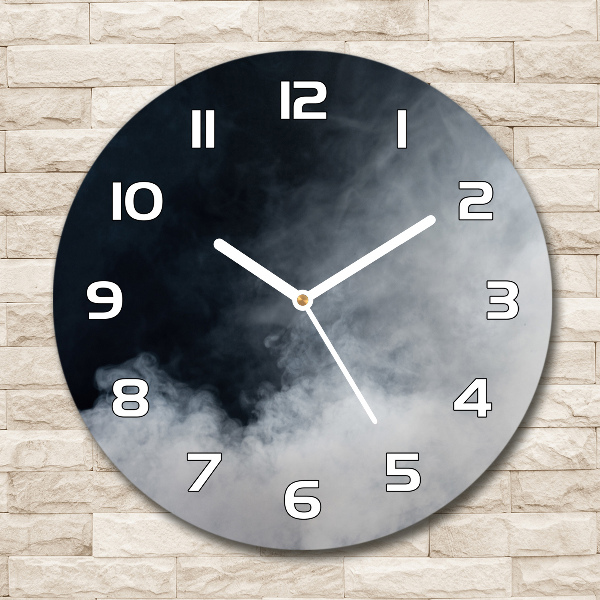 Round wall clock White