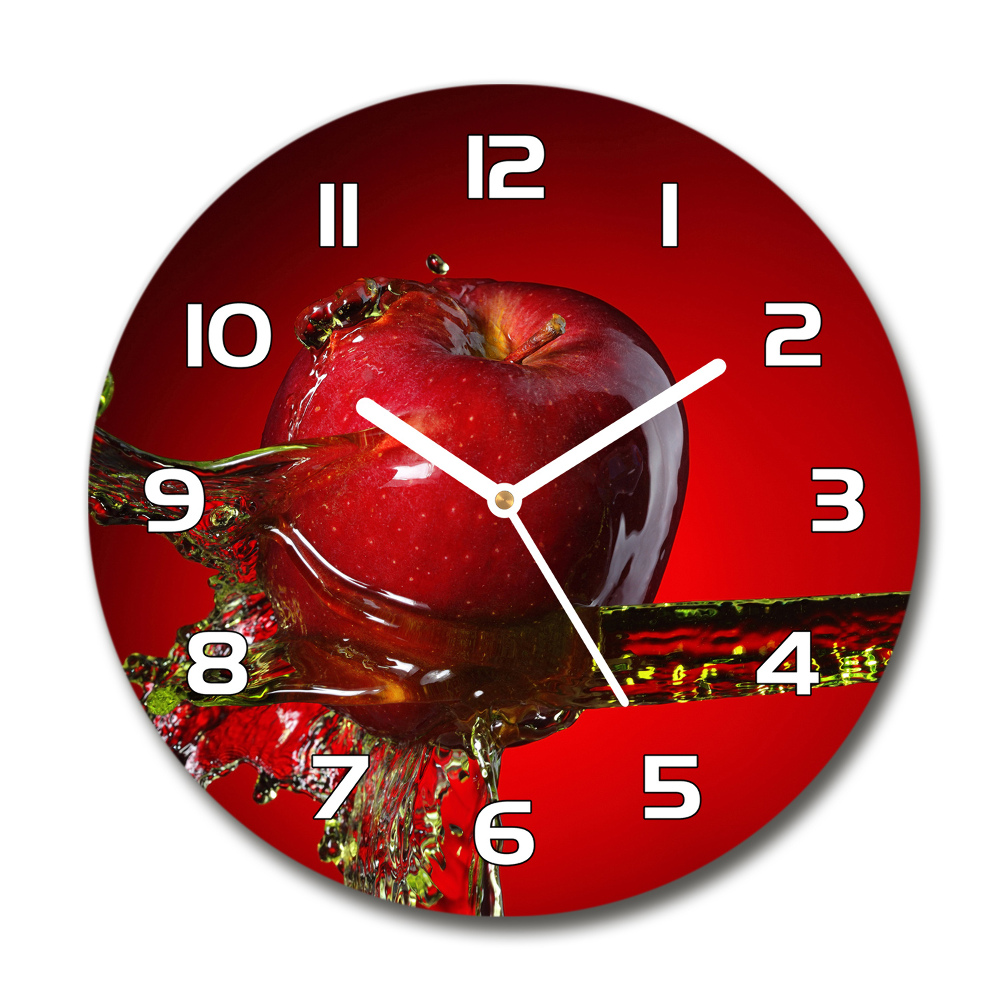 Round wall clock Apple and water