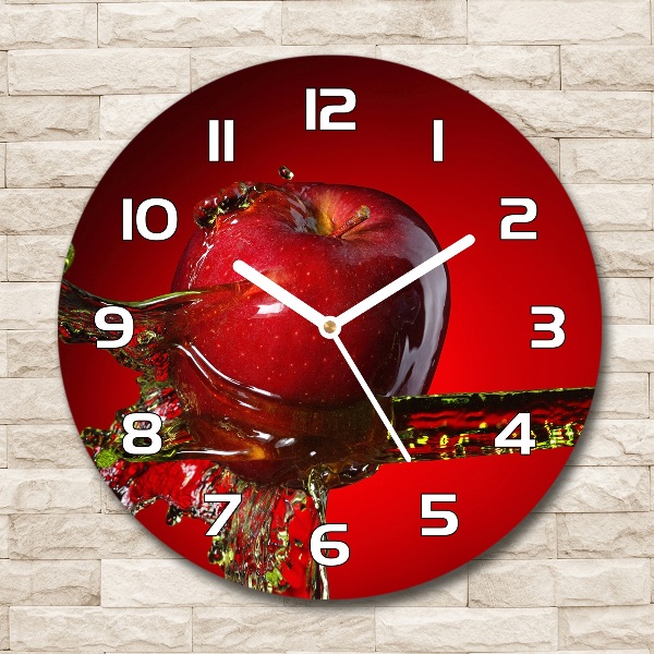 Round wall clock Apple and water