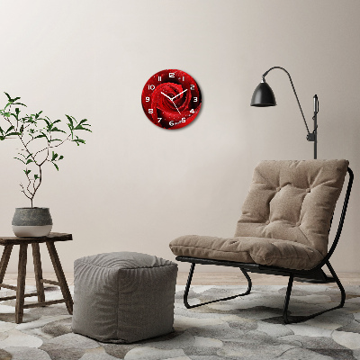 Round wall clock Rose drops